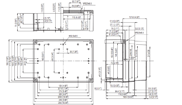 MNX PC / ABS 200XH Enclosure Schematic from The Enclosure Company